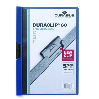 CARTELLINA+PPL+DURACLIP+A4+PER+60+FOGLI+RETRO+BLU%3Cbr%3E%3Ci%3EDURABLE%3C%2Fi%3E