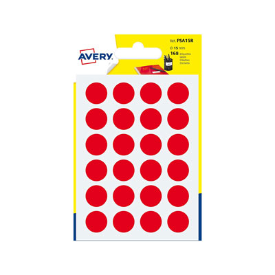 ETICHETTE+ROTONDE+ADESIVE+IN+BLISTER+COL%2E+ROSSO+DIAM+15+MM+FG%2E7%3Cbr%3E%3Ci%3EAVERY%3C%2Fi%3E