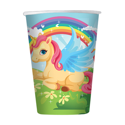 BICCHIERI+TEMA+UNICORNO+CC+200+PZ%2E8%3Cbr%3E%3Ci%3EBIG+PARTY%3C%2Fi%3E