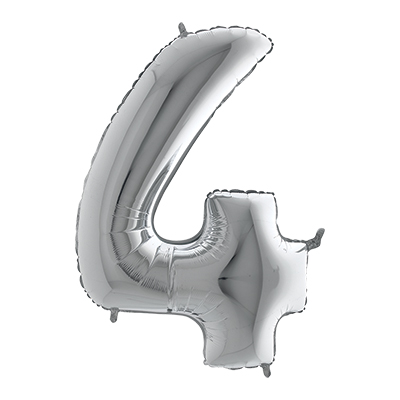 PALLONCINO+MYLAR+NUMERO+4+CM+36+COL%2EARGENTO%3Cbr%3E%3Ci%3EBIG+PARTY%3C%2Fi%3E