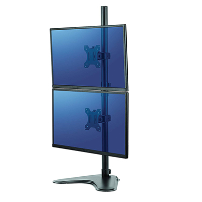 BRACCIO+PORTA+MONITOR+PROFESSIONAL+SERIES+DOPPIO+VERTICALE%3Cbr%3E%3Ci%3EFELLOWES%3C%2Fi%3E